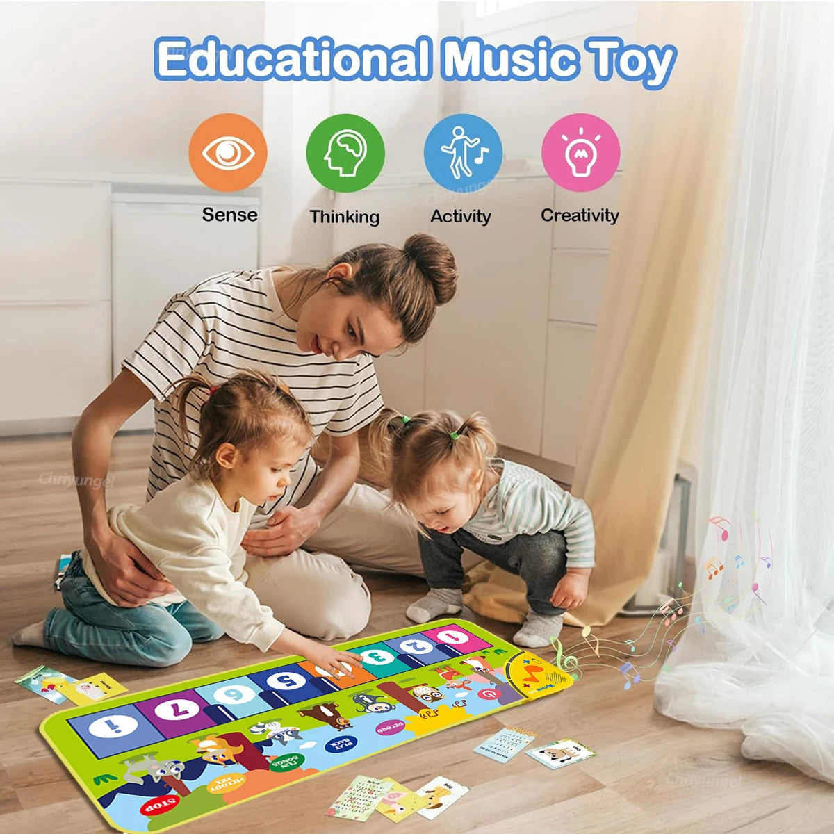 Kids Piano Floor Mat — Musical Dance & Keyboard Mat