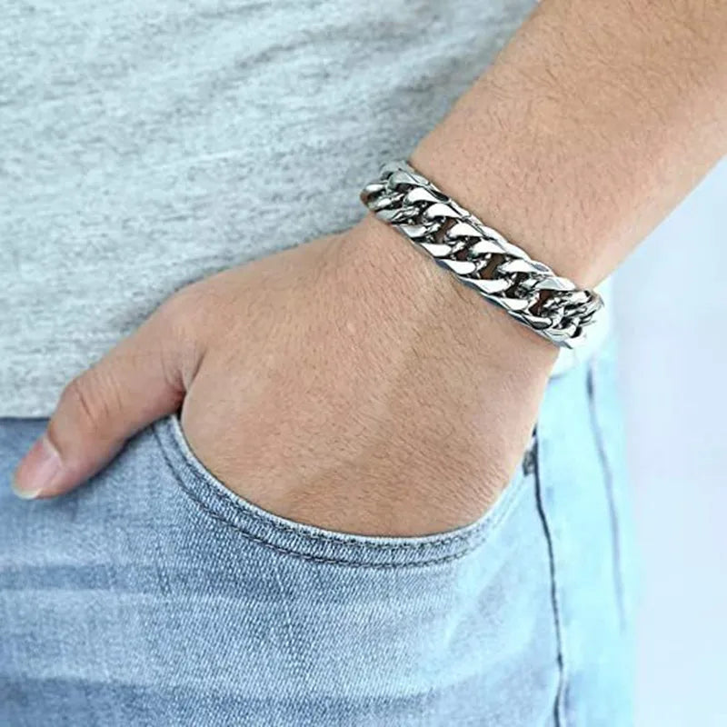 316L Stainless Steel LA Cuban Link Chain Bracelet