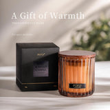 Lavender Soy Wax Candle with Wood Wick, Glass Jar