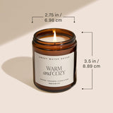 Patchouli Soy Wax Candle, Glass Jar