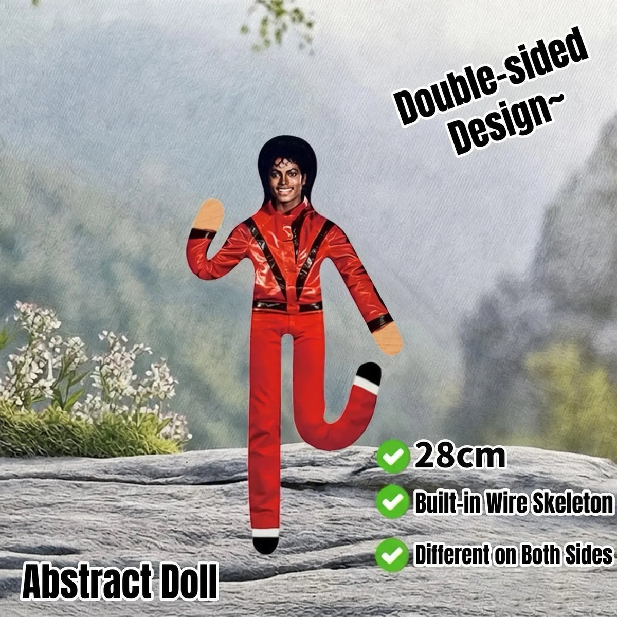 Michael Jackson Abstract Plush Figure