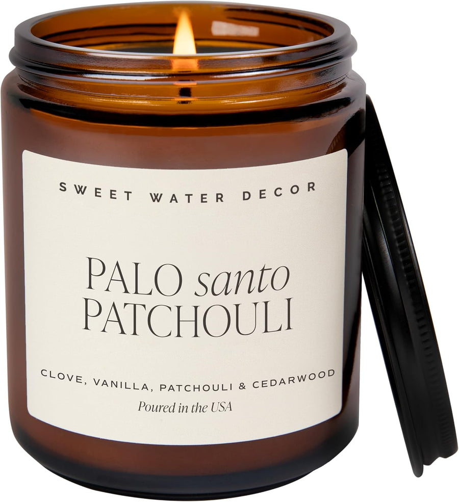 Patchouli Soy Wax Candle, Glass Jar