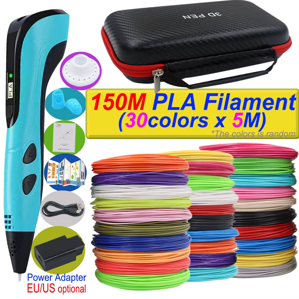 3D Printing Pen — DIY Kids Drawing Pen with LCD Screen