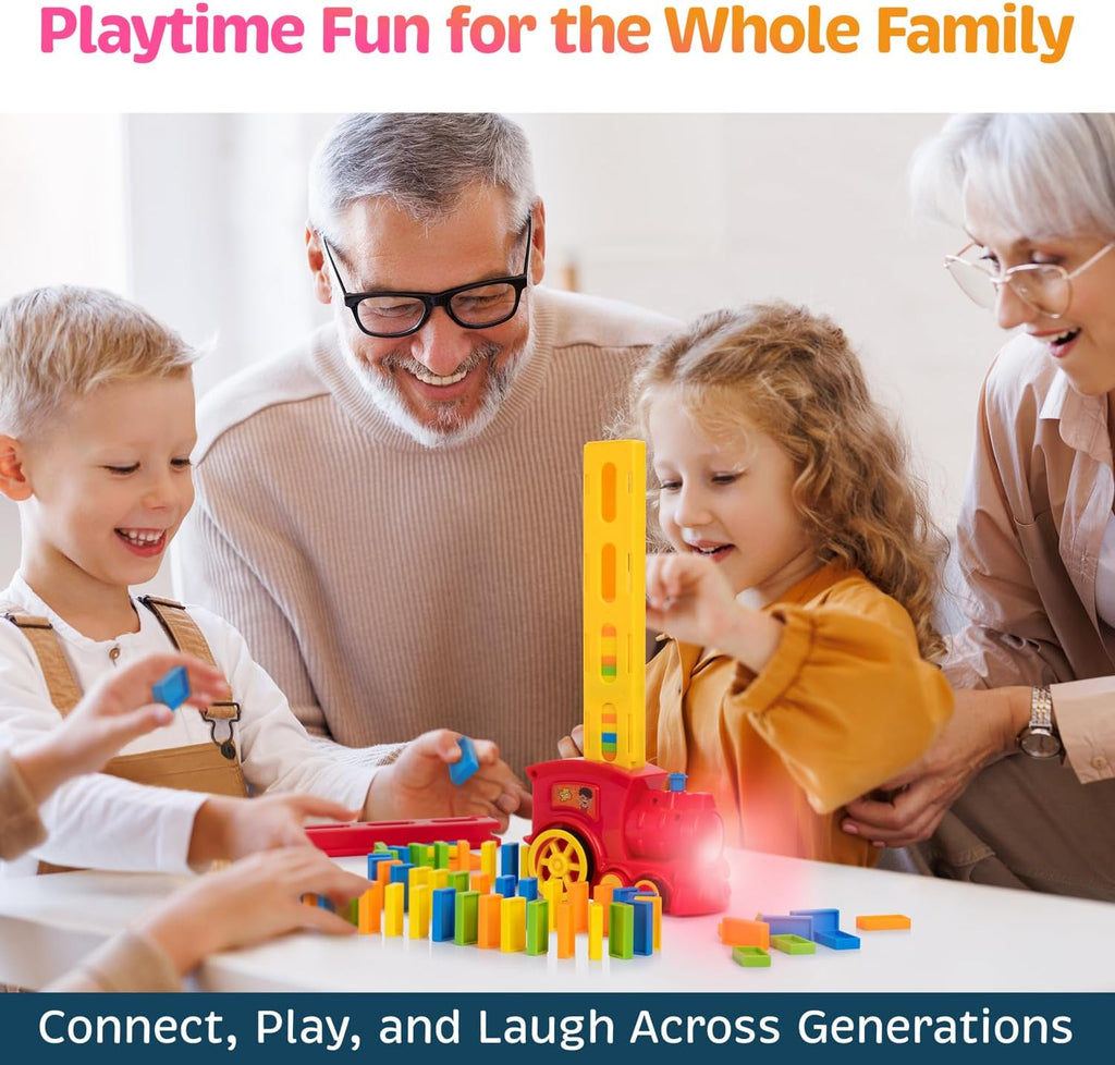 Automatic Domino Train STEM Toy