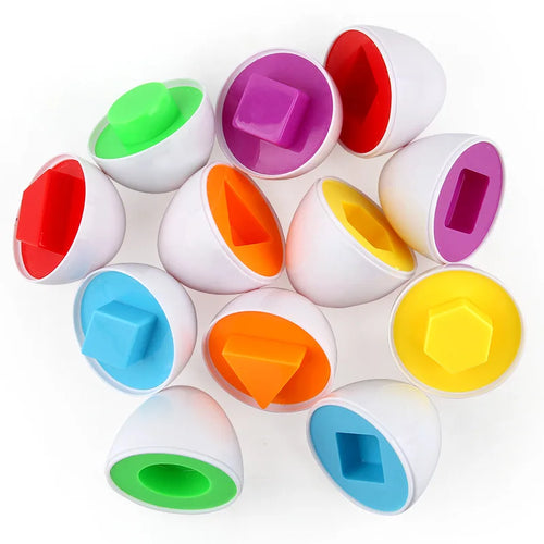 Montessori Smart Eggs — Color & Shape Sensory Puzzle