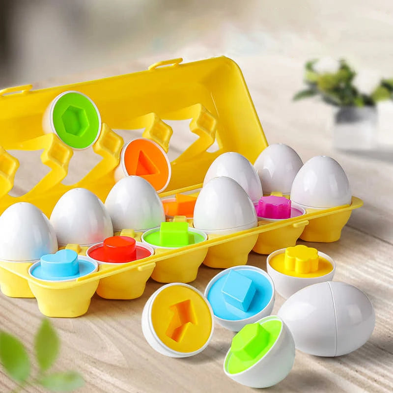 Montessori Smart Eggs — Color & Shape Sensory Puzzle
