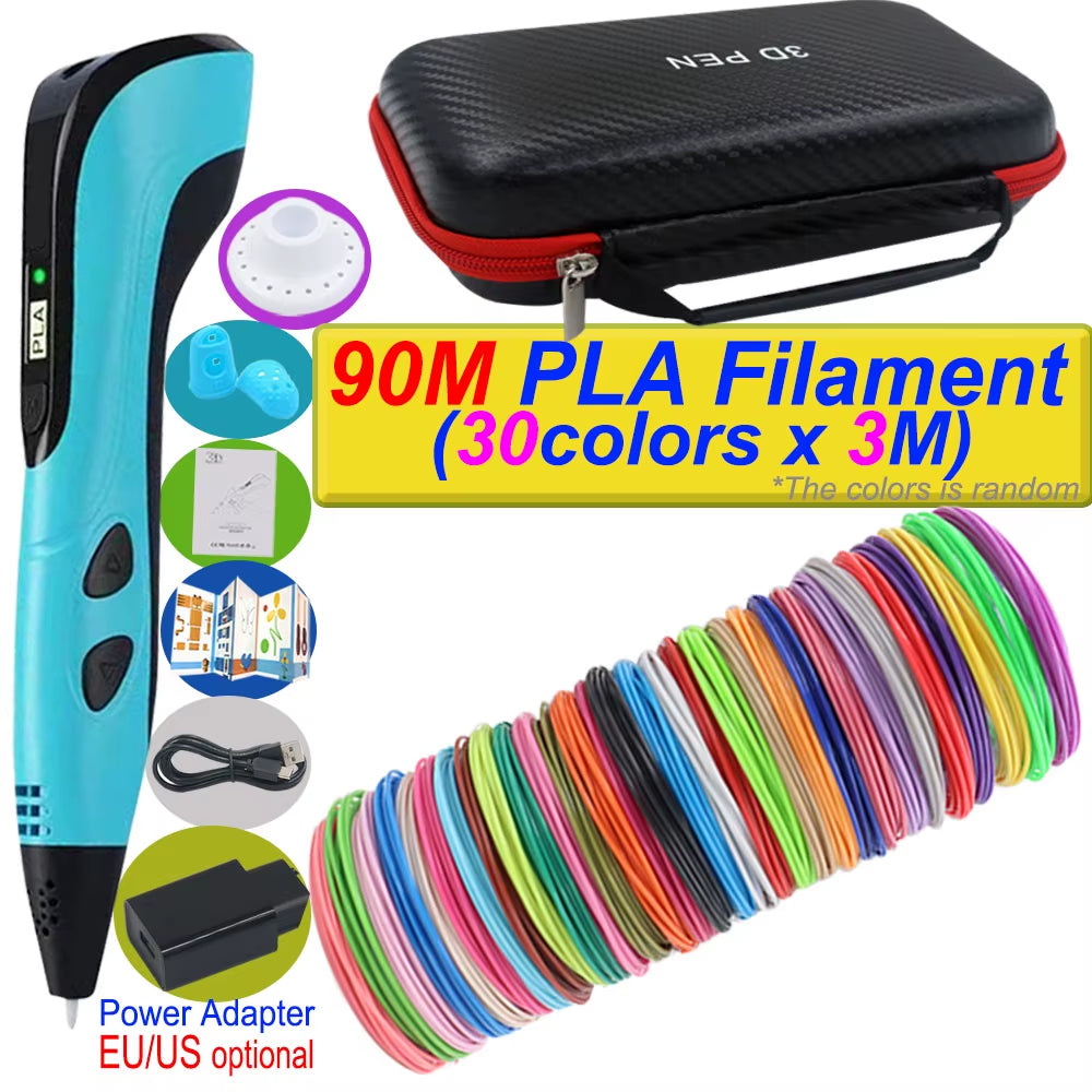 3D Printing Pen — DIY Kids Drawing Pen with LCD Screen