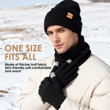 Unisex Winter Hat, Scarf & Glove 3-Piece Set